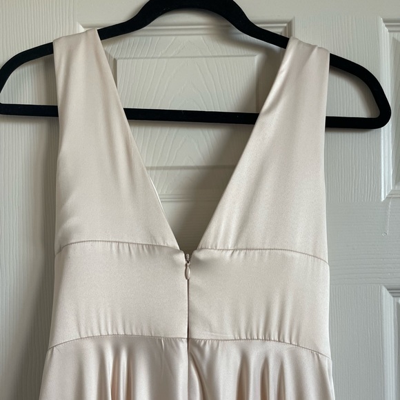 Beige prom evening dress - Picture 8 of 14